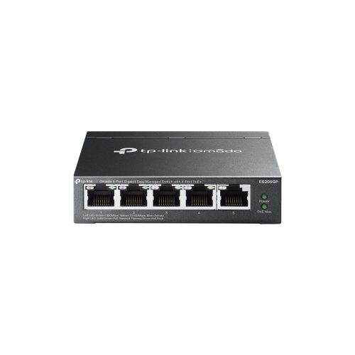 Tp-link omada es205g gestito gigabit ethernet (10/100/1000) supporto power over ethernet (poe) nero - ES205GP