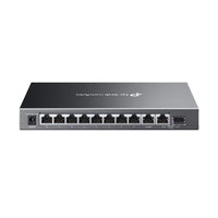 Tp-link omada es210gmp switch di rete gestito gigabit ethernet (10/100/1000) supporto power over ethernet (poe) nero