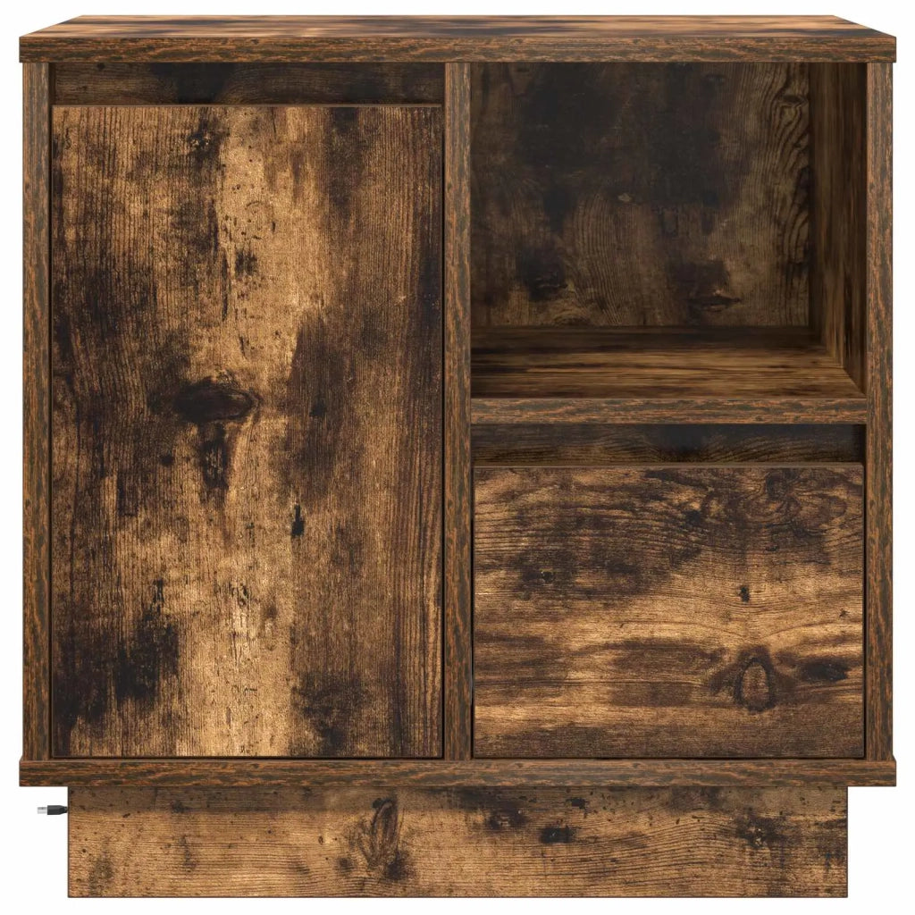 Armadio da Notte con cassetto Rovere fumé 50 x 34,5 x 50 cm. 869586