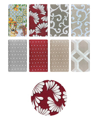 Telo Arredo In Cotone Panama Stampato Varie Fantasie GrandFoulard Copridivano Copriletto Sofà Prodotto Italiano Singolo e Matrimoniale  - Aria bordeaux - 1 Posto