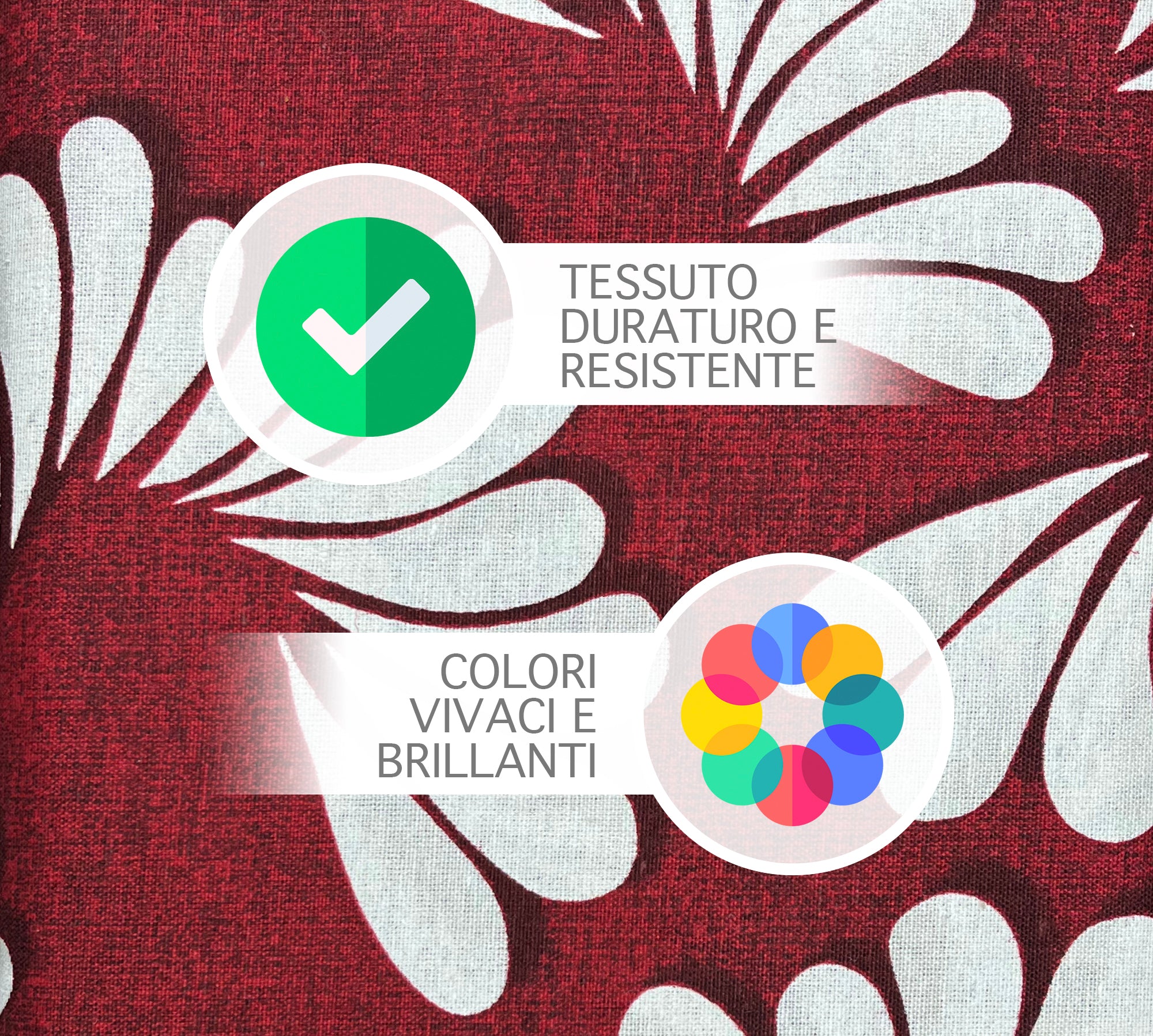 Telo Arredo In Cotone Panama Stampato Varie Fantasie GrandFoulard Copridivano Copriletto Sofà Prodotto Italiano Singolo e Matrimoniale  - Aria bordeaux - 1 Posto