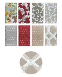 Telo Arredo In Cotone Panama Stampato Varie Fantasie GrandFoulard Copridivano Copriletto Sofà Prodotto Italiano Singolo e Matrimoniale  - Esagono beige - 2 Posti