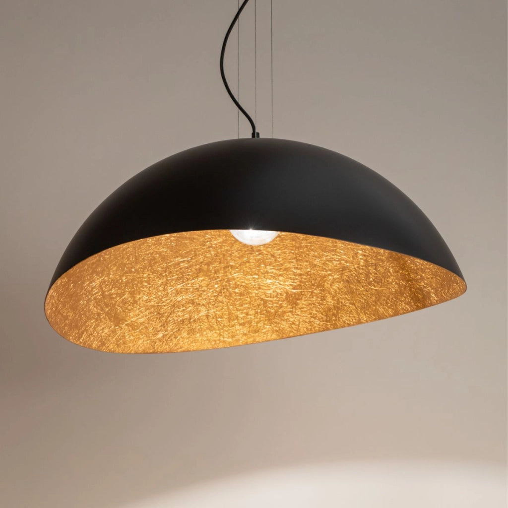 Lampada a sospensione Solaris Sigma nero/rame Ø89 E27
