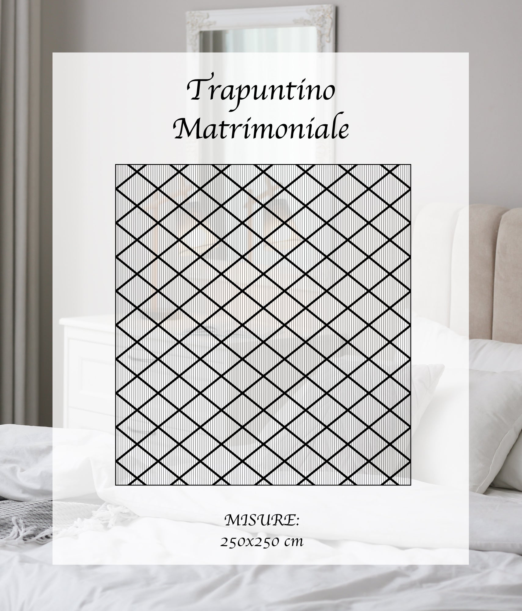 Copriletto Trapuntato Matrimoniale Elegante Trapuntino Lavorazione Intrecciata Due Piazze Trapunta Coperta Leggera Coperta Letto Leggera Primavera Estate  - Bianco