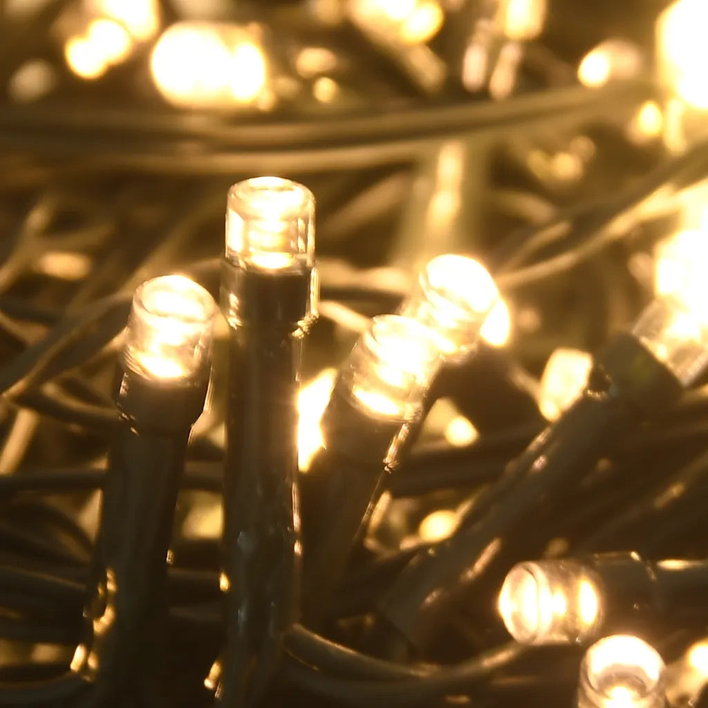 Set Natale con 60 Palline Punta e 150 Luci LED Oro Rosa 330097