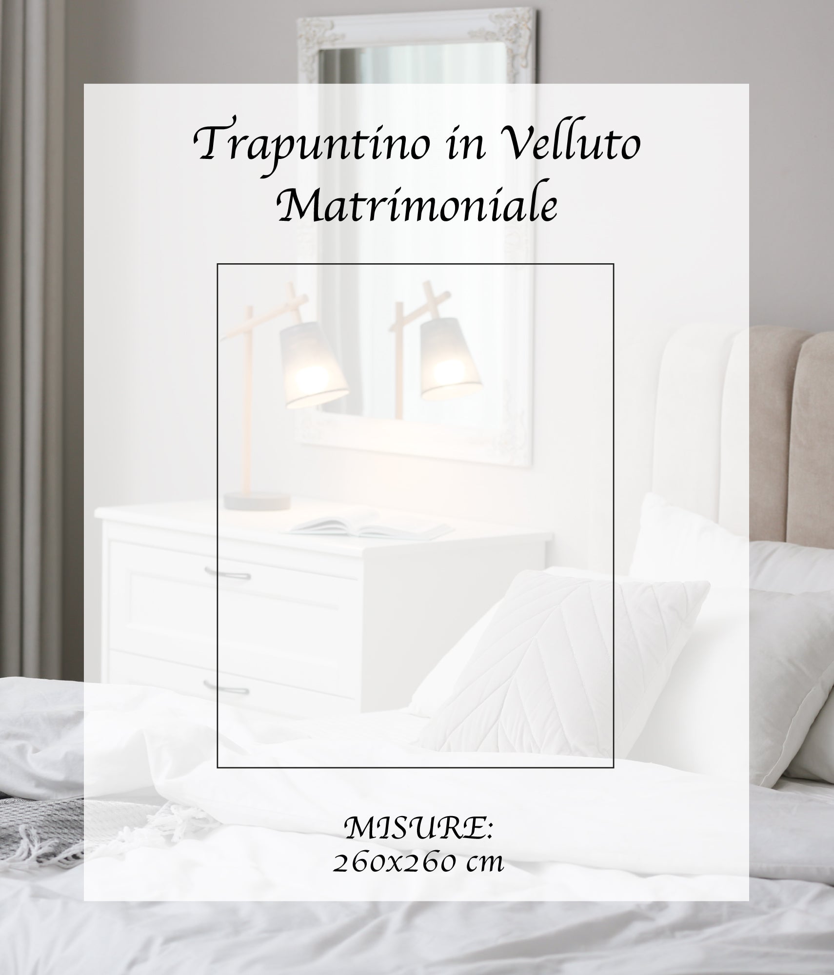 Trapuntino Matrimoniale In Velluto Morbido Primaverile Copriletto Trapunta Leggera Coperta Estiva Elegante Due Piazze Prodotto Italiano Matrimoniale - Cipria