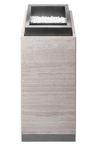 Posacenere 2 In 1 Da Terra Professionale Elegante Interno Esterno Con Secchio Cestino Gettacarte Spazzatura Realizzati In Acciaio Marmo Acciaio Ufficio Bar Ristorante Hotel Design Moderno - Modello ares