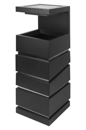 Posacenere 2 In 1 Da Terra Professionale Elegante Interno Esterno Con Secchio Cestino Gettacarte Spazzatura Realizzati In Acciaio Marmo Acciaio Ufficio Bar Ristorante Hotel Design Moderno - Modello luxe