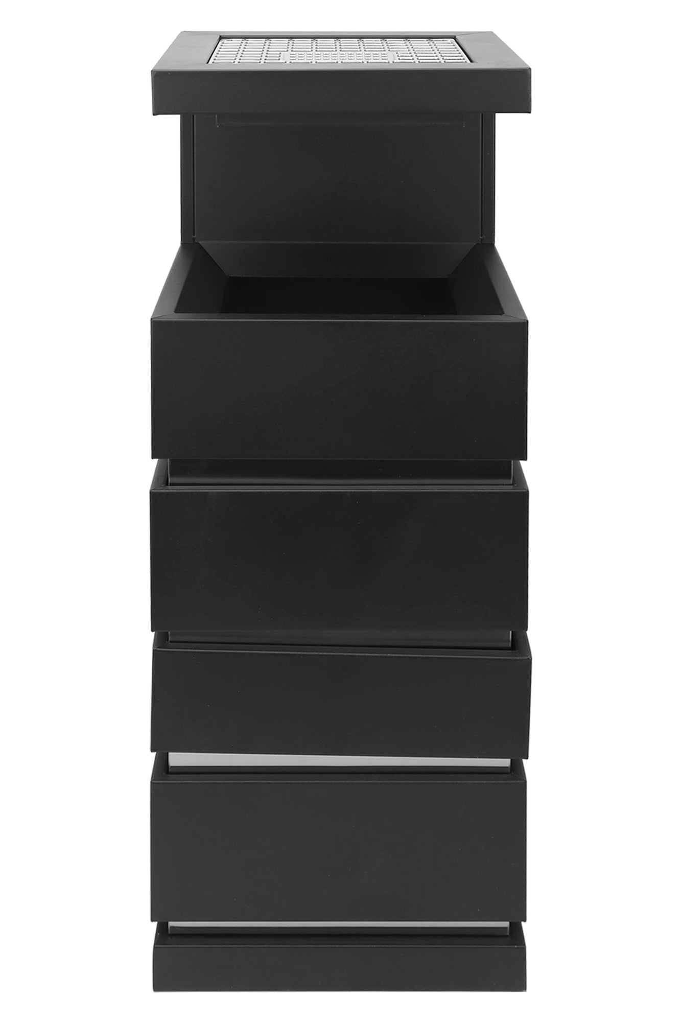 Posacenere 2 In 1 Da Terra Professionale Elegante Interno Esterno Con Secchio Cestino Gettacarte Spazzatura Realizzati In Acciaio Marmo Acciaio Ufficio Bar Ristorante Hotel Design Moderno - Modello luxe