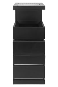 Posacenere 2 In 1 Da Terra Professionale Elegante Interno Esterno Con Secchio Cestino Gettacarte Spazzatura Realizzati In Acciaio Marmo Acciaio Ufficio Bar Ristorante Hotel Design Moderno - Modello luxe