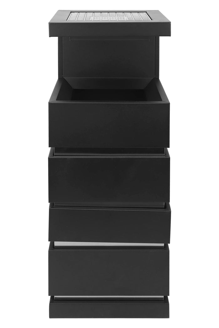 Posacenere 2 In 1 Da Terra Professionale Elegante Interno Esterno Con Secchio Cestino Gettacarte Spazzatura Realizzati In Acciaio Marmo Acciaio Ufficio Bar Ristorante Hotel Design Moderno - Modello luxe