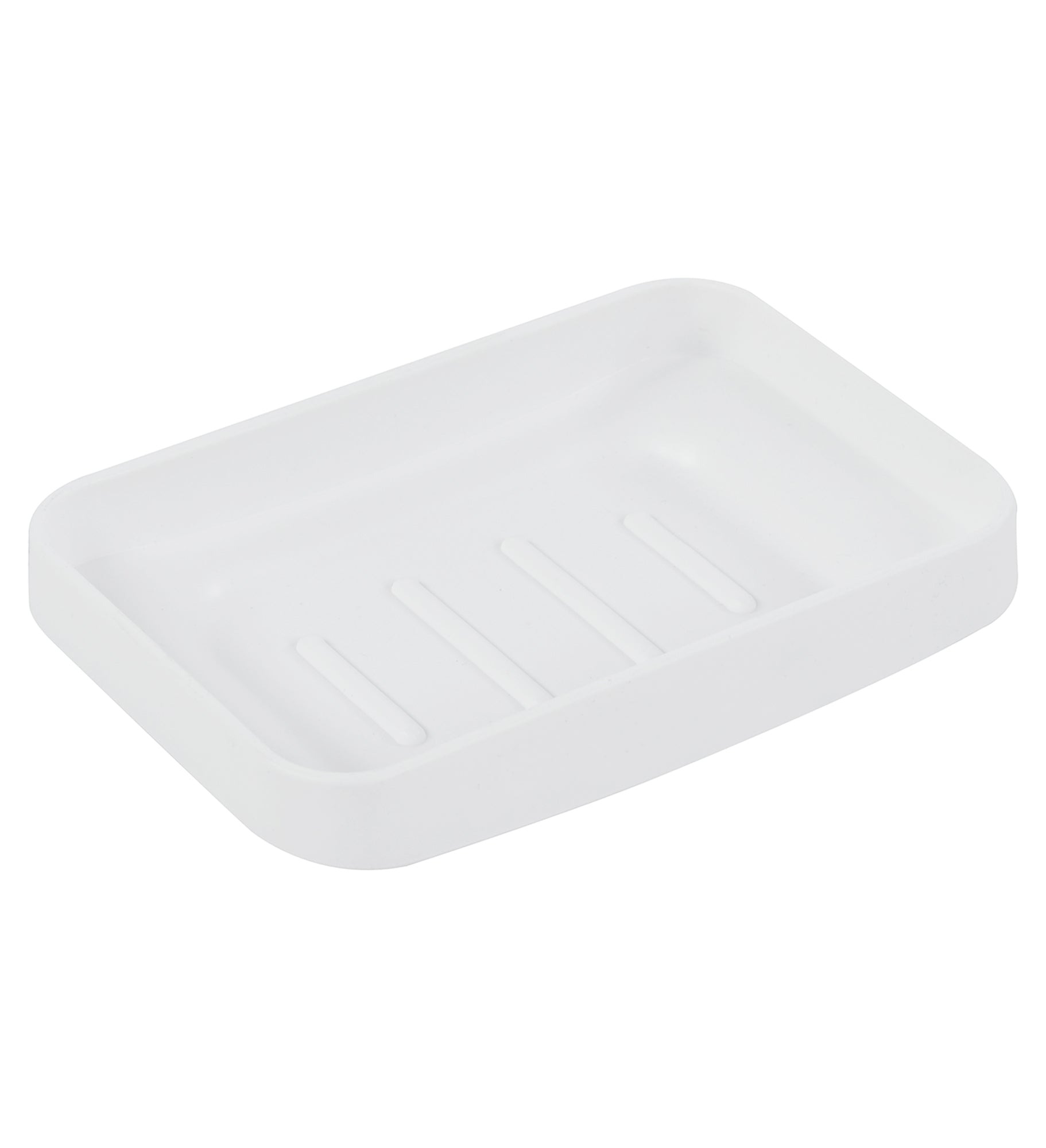 Set Completo Accessori Bagno 6 Pezzi Design Moderno In Plastica Resistente Con Finiture Lucide Incluso Cestino Pattumiera,Dispenser Sapone, PortaSaponetta, Porta Spazzolini, Portascopino - Bianco