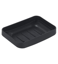 Set Completo Accessori Bagno 6 Pezzi Design Moderno In Plastica Resistente Con Finiture Lucide Incluso Cestino Pattumiera,Dispenser Sapone, PortaSaponetta, Porta Spazzolini, Portascopino - Nero