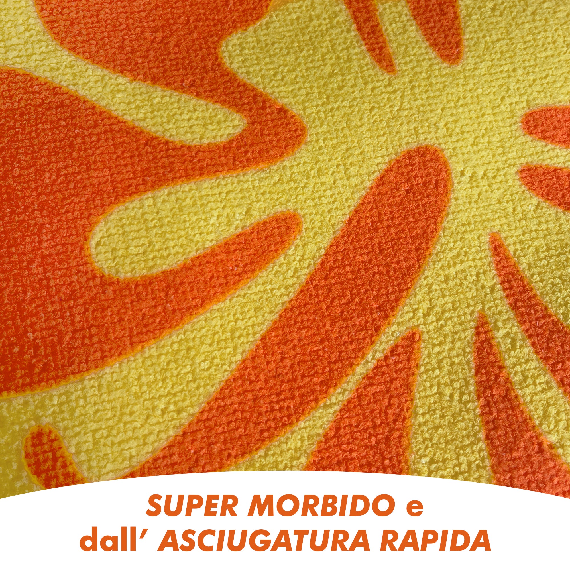 Telo Mare Asciugamano Da Spiaggia Misura Grande 100x180 Cm Assorbente In Morbida Microfibra Leggero Stampe Moderne Sabbia Lettino Vacanze Piscina Hawaii Arancio