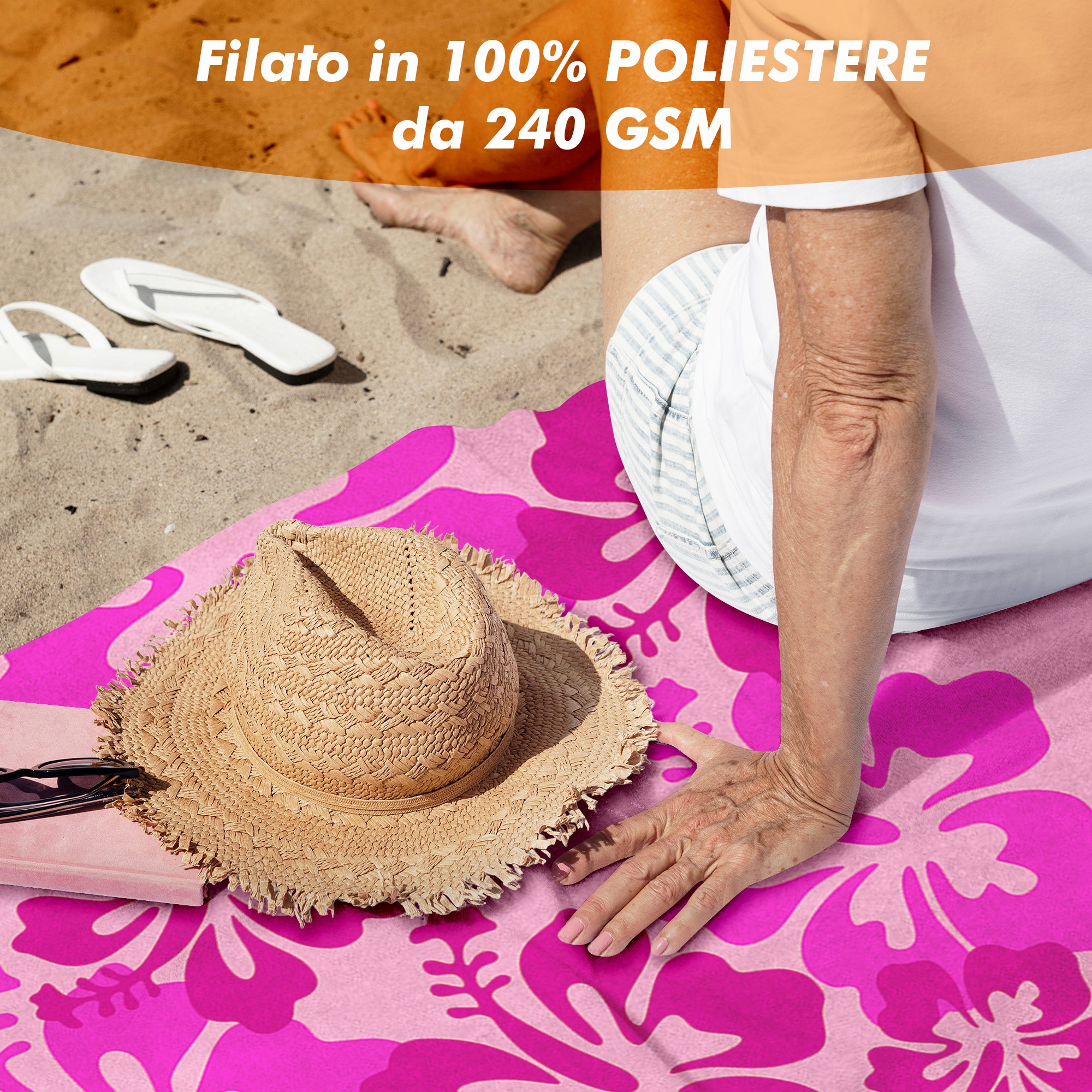 Telo Mare Asciugamano Da Spiaggia Misura Grande 100x180 Cm Assorbente In Morbida Microfibra Leggero Stampe Moderne Sabbia Lettino Vacanze Piscina Hawaii Rosa