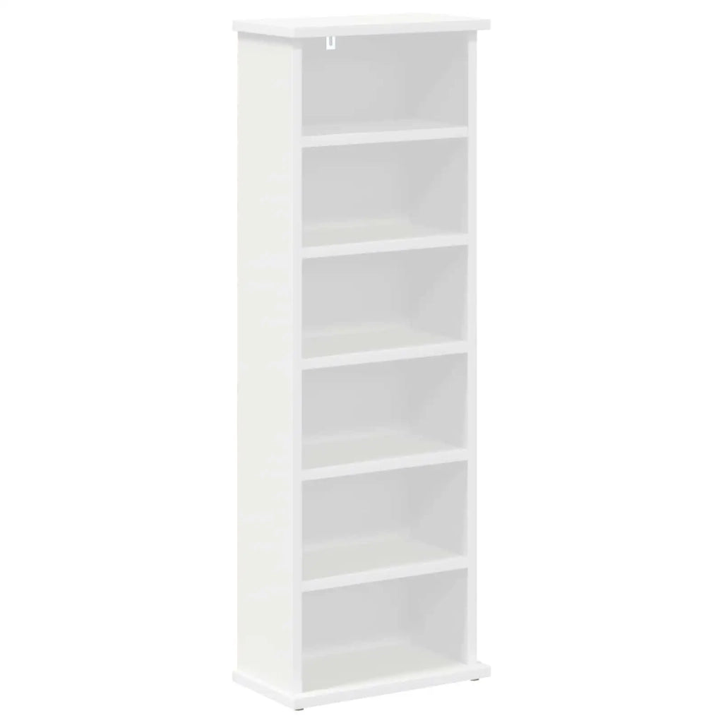 Mobile per CD Bianco 60 x 17 x 92 cm Legno ingegnerizzato 8012746
