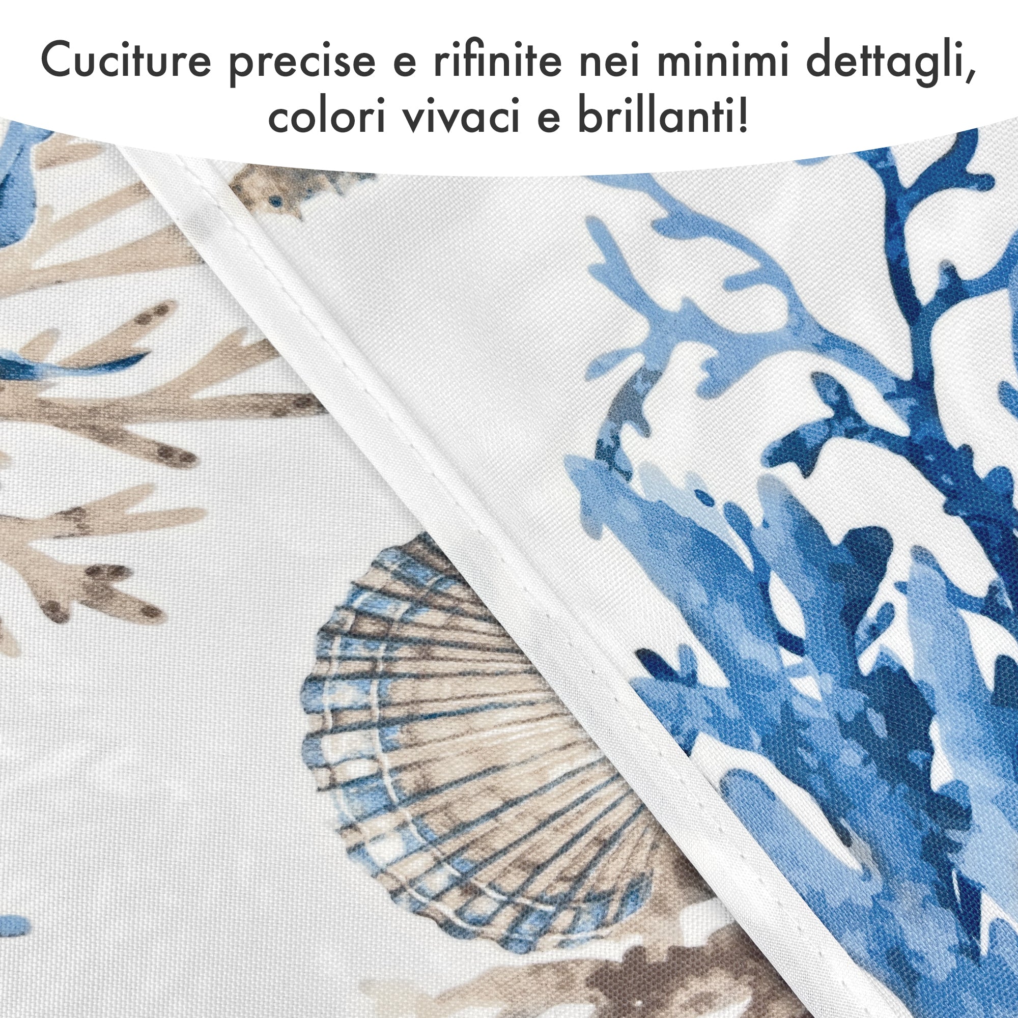 Tovaglia Antimacchia No Stiro Idrorepellente Resistente Alle Macchie Certificata Oeko Tex Copritavolo Proteggi Tavola Fantasie Estiva Estate Tavolo Giardino Terrazzo Cucina Tovaglie Moderne Marina - 140x180Cm