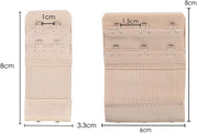 Estensioni reggiseno 6 pezzi - 2/3 Estensioni per reggiseno - Reggiseno per gravidanza - Reggiseno per allattamento - Comfortevole/Elastico - Colori neutri - Estensioni reggiseno