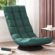 vidaXL Sedia da Terra Girevole Verde Scuro 70x51x79 cm in Tessuto
