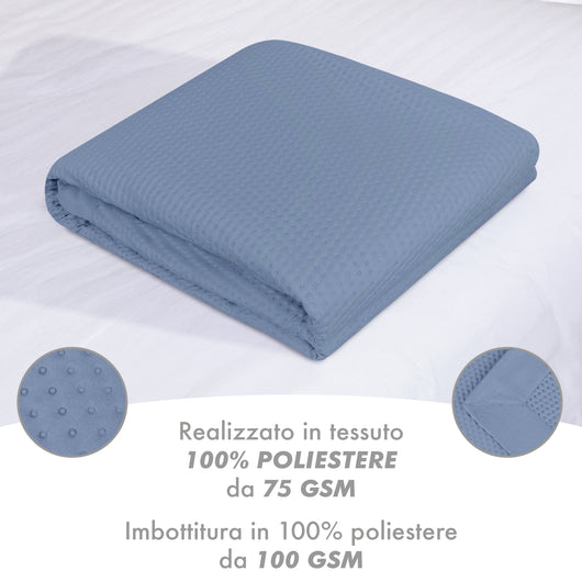 Trapuntino Matrimoniale Elegante Copriletto Con Balza Applicata Trapuntatura Pinsonic Tinta Unita Due Piazze Coperta Letto Leggera Primavera Estate Trapunta  CartadaZucchero
