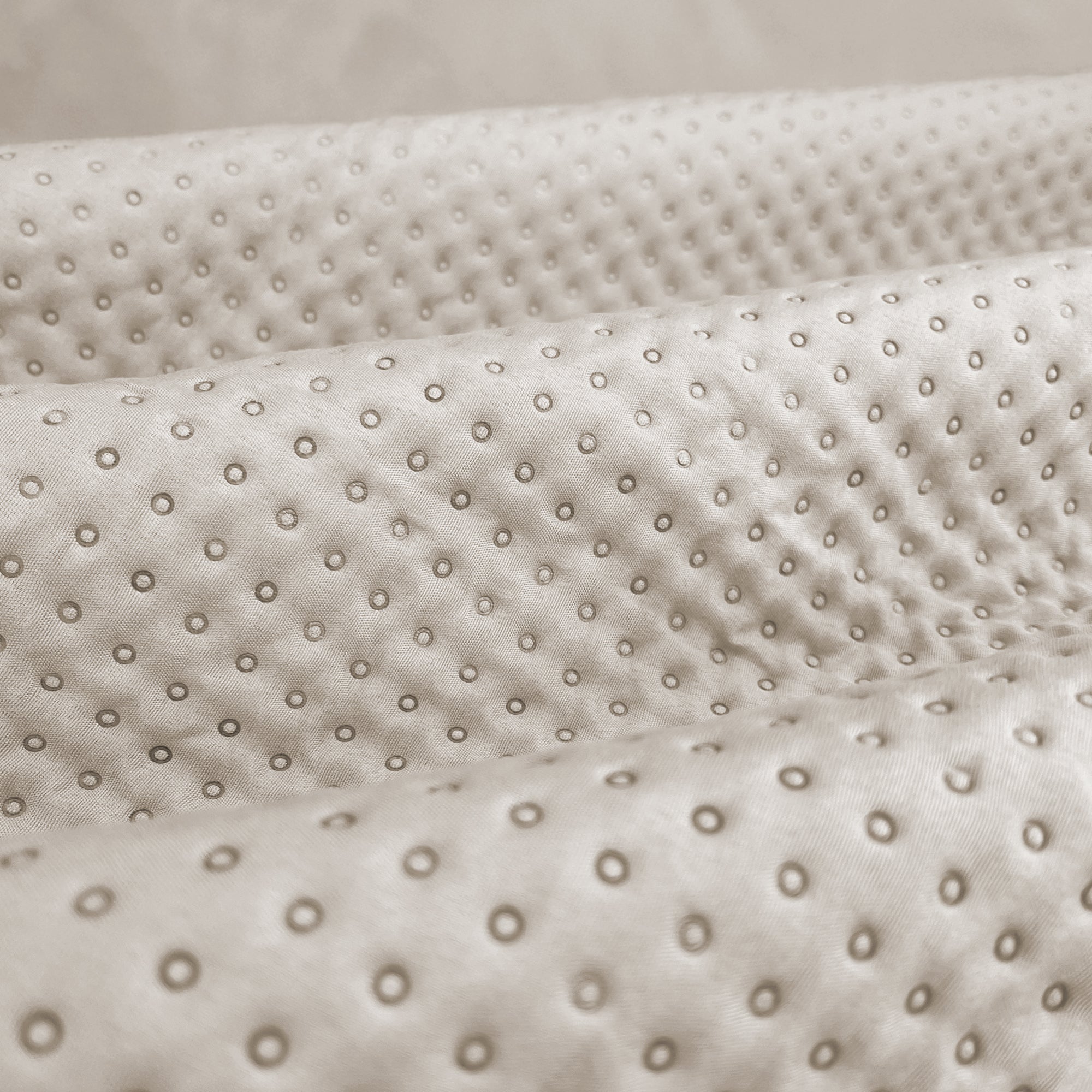 Trapuntino Matrimoniale Elegante Copriletto Con Balza Applicata Trapuntatura Pinsonic Tinta Unita Due Piazze Coperta Letto Leggera Primavera Estate Trapunta  Panna