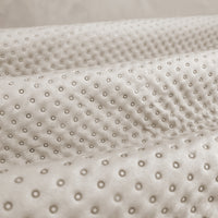 Trapuntino Matrimoniale Elegante Copriletto Con Balza Applicata Trapuntatura Pinsonic Tinta Unita Due Piazze Coperta Letto Leggera Primavera Estate Trapunta  Panna