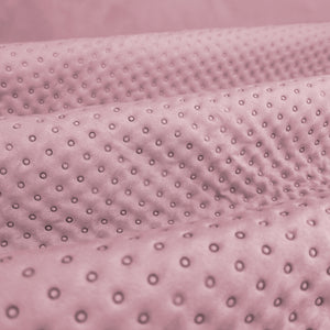 Trapuntino Matrimoniale Elegante Copriletto Con Balza Applicata Trapuntatura Pinsonic Tinta Unita Due Piazze Coperta Letto Leggera Primavera Estate Trapunta  RosaAntico