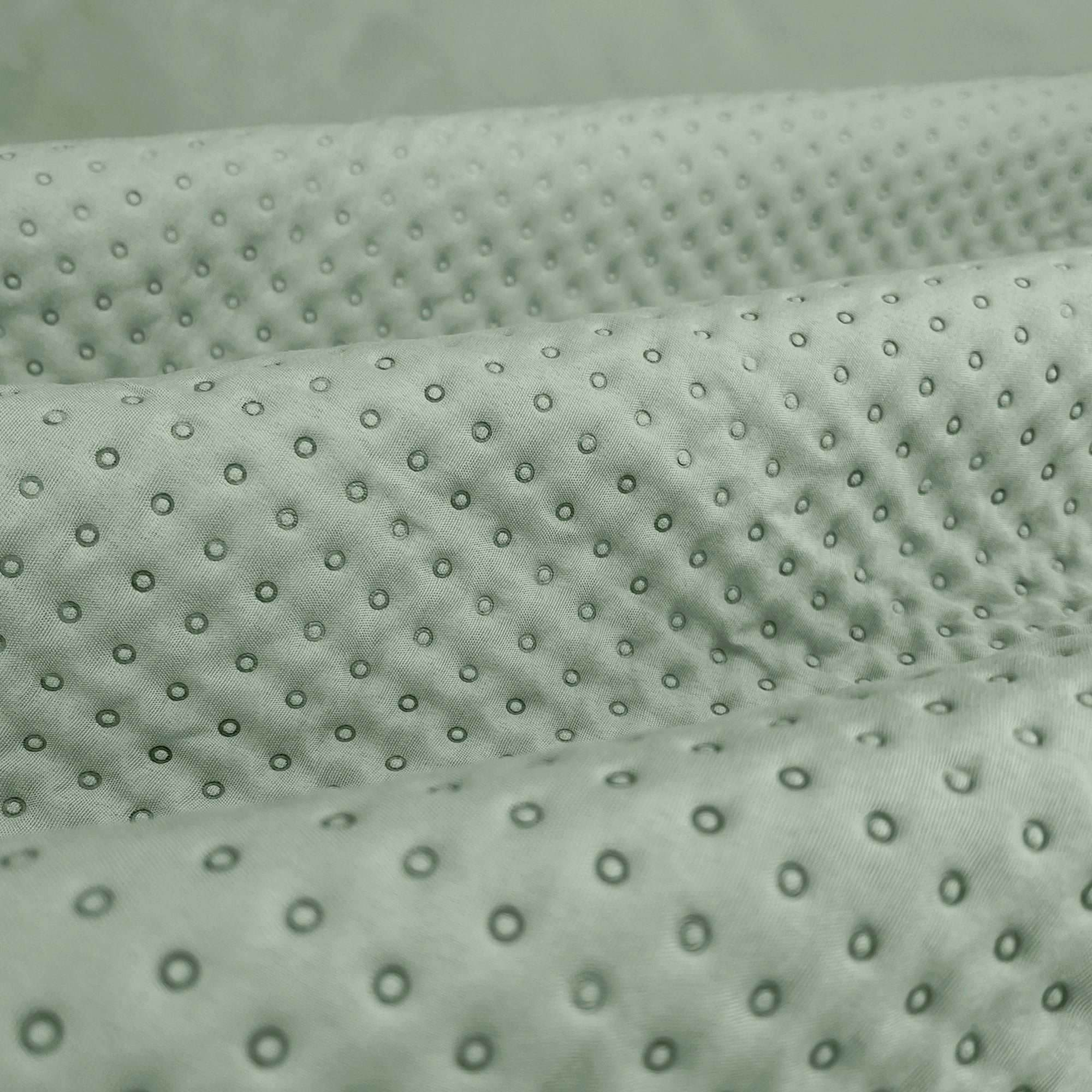 Trapuntino Matrimoniale Elegante Copriletto Con Balza Applicata Trapuntatura Pinsonic Tinta Unita Due Piazze Coperta Letto Leggera Primavera Estate Trapunta  Salvia