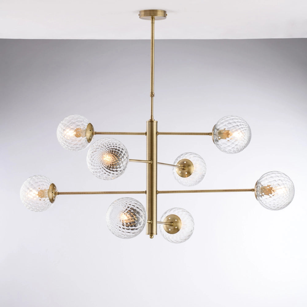 Sospensione 8 luci Ø103 x H.82 cm