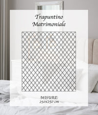 Copriletto Trapuntato Matrimoniale Elegante Trapuntino Microfibra Effetto Raso Due Piazze Coperta Letto Leggera Primavera Estate Trapunta Coperta Leggera  Crema