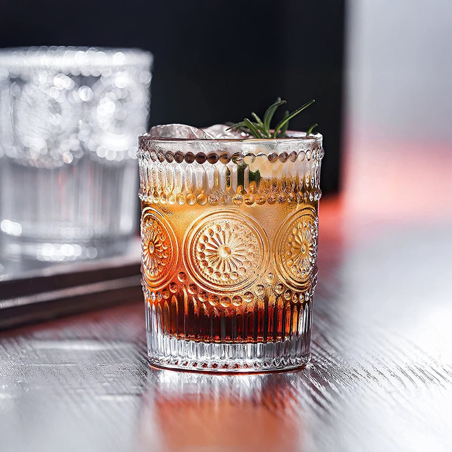 Set 6 Bicchieri Da Whisky 31Cl In Vetro Resistente Lavorato Bicchiere Design Moderno Cucina Acqua Cocktail Rum Certificati Contatto Alimentare Lavastoviglie Microonde Bar Ristorante Berne