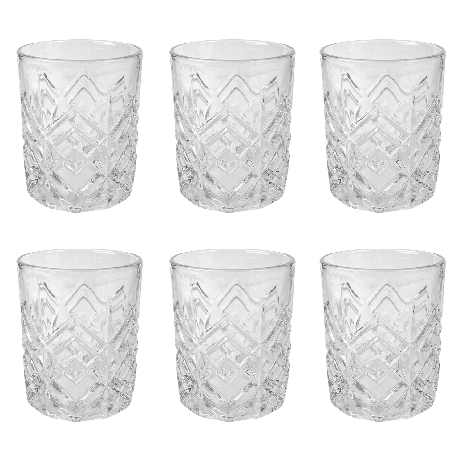 Set 6 Bicchieri Da Whisky 31Cl In Vetro Resistente Lavorato Bicchiere Design Moderno Cucina Acqua Cocktail Rum Certificati Contatto Alimentare Lavastoviglie Microonde Bar Ristorante Erfurt