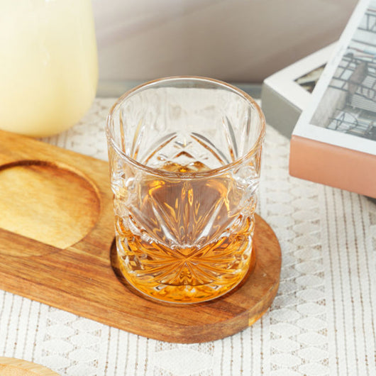 Set 6 Bicchieri Da Whisky 31Cl In Vetro Resistente Lavorato Bicchiere Design Moderno Cucina Acqua Cocktail Rum Certificati Contatto Alimentare Lavastoviglie Microonde Bar Ristorante Kiel