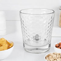 Set 6 Bicchieri Acqua Bibite Bevande 29 Cl In Vetro Resistente Lavorato Bicchiere Design Moderno Cucina Certificati Contatto Alimentare Lavastoviglie Microonde Bar Ristorante Modello 4