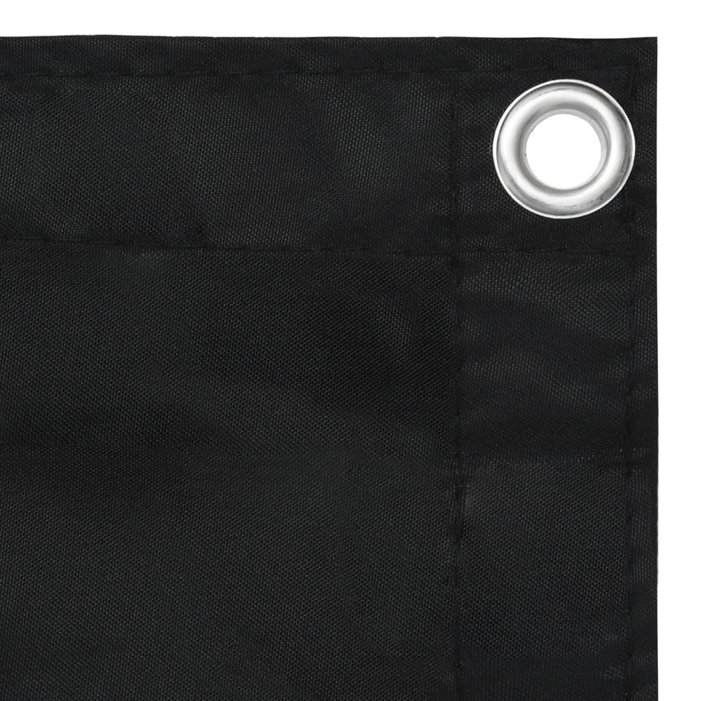 Schermo per balcone schermo per la privacy 120 x 400 cm tessuto Oxford nero 02_0010261