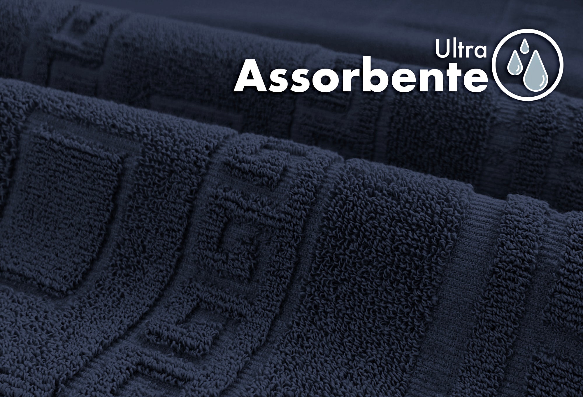 Tappeto Bagno Assorbente In Spugna Varie Misure Da Scendidoccia A Tappeto Grande Lavorazione Jacquard Tinta Unita Ricamo Cornice Lavabile Lavatrice BluScuro - TappetoBagno60x120