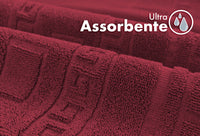Tappeto Bagno Assorbente In Spugna Varie Misure Da Scendidoccia A Tappeto Grande Lavorazione Jacquard Tinta Unita Ricamo Cornice Lavabile Lavatrice Bordeaux - TappetoBagno60x120
