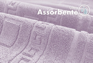 Tappeto Bagno Assorbente In Spugna Varie Misure Da Scendidoccia A Tappeto Grande Lavorazione Jacquard Tinta Unita Ricamo Cornice Lavabile Lavatrice Lilla - Scendidoccia45x60