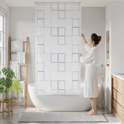 Shower Roller Blind 120x240 Cm Square Pattern