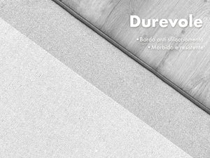 Tappeto Cucina Antiscivolo Assorbente Bordato Made in Italy Morbido Passatoia Multiuso Con Bordi Antisfilacciamento Corridoio Soggiorno Lavabile in Lavatrice Grigio - 60x320 cm