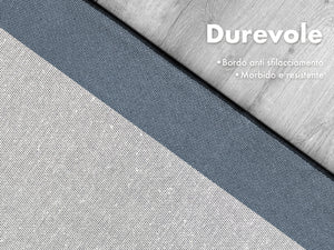 Tappeto Cucina Antiscivolo Assorbente Bordato Made in Italy Morbido Passatoia Multiuso Con Bordi Antisfilacciamento Corridoio Soggiorno Lavabile in Lavatrice Blu - 60x120 cm