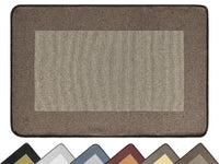 Tappeto Cucina Antiscivolo Assorbente Bordato Made in Italy Morbido Passatoia Multiuso Con Bordi Antisfilacciamento Corridoio Soggiorno Lavabile in Lavatrice Marrone - 45x60 cm