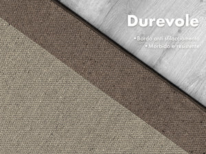 Tappeto Cucina Antiscivolo Assorbente Bordato Made in Italy Morbido Passatoia Multiuso Con Bordi Antisfilacciamento Corridoio Soggiorno Lavabile in Lavatrice Marrone - 60x120 cm