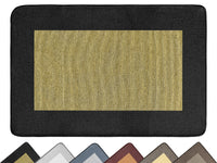 Tappeto Cucina Antiscivolo Assorbente Bordato Made in Italy Morbido Passatoia Multiuso Con Bordi Antisfilacciamento Corridoio Soggiorno Lavabile in Lavatrice Nero - 60x90 cm