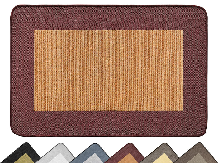 Tappeto Cucina Antiscivolo Assorbente Bordato Made in Italy Morbido Passatoia Multiuso Con Bordi Antisfilacciamento Corridoio Soggiorno Lavabile in Lavatrice Rosso - 60x180 cm