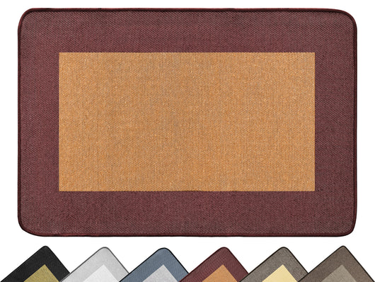 Tappeto Cucina Antiscivolo Assorbente Bordato Made in Italy Morbido Passatoia Multiuso Con Bordi Antisfilacciamento Corridoio Soggiorno Lavabile in Lavatrice Rosso - 60x120 cm