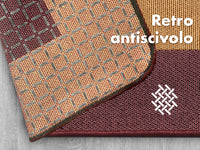 Tappeto Cucina Antiscivolo Assorbente Bordato Made in Italy Morbido Passatoia Multiuso Con Bordi Antisfilacciamento Corridoio Soggiorno Lavabile in Lavatrice Rosso - 60x120 cm