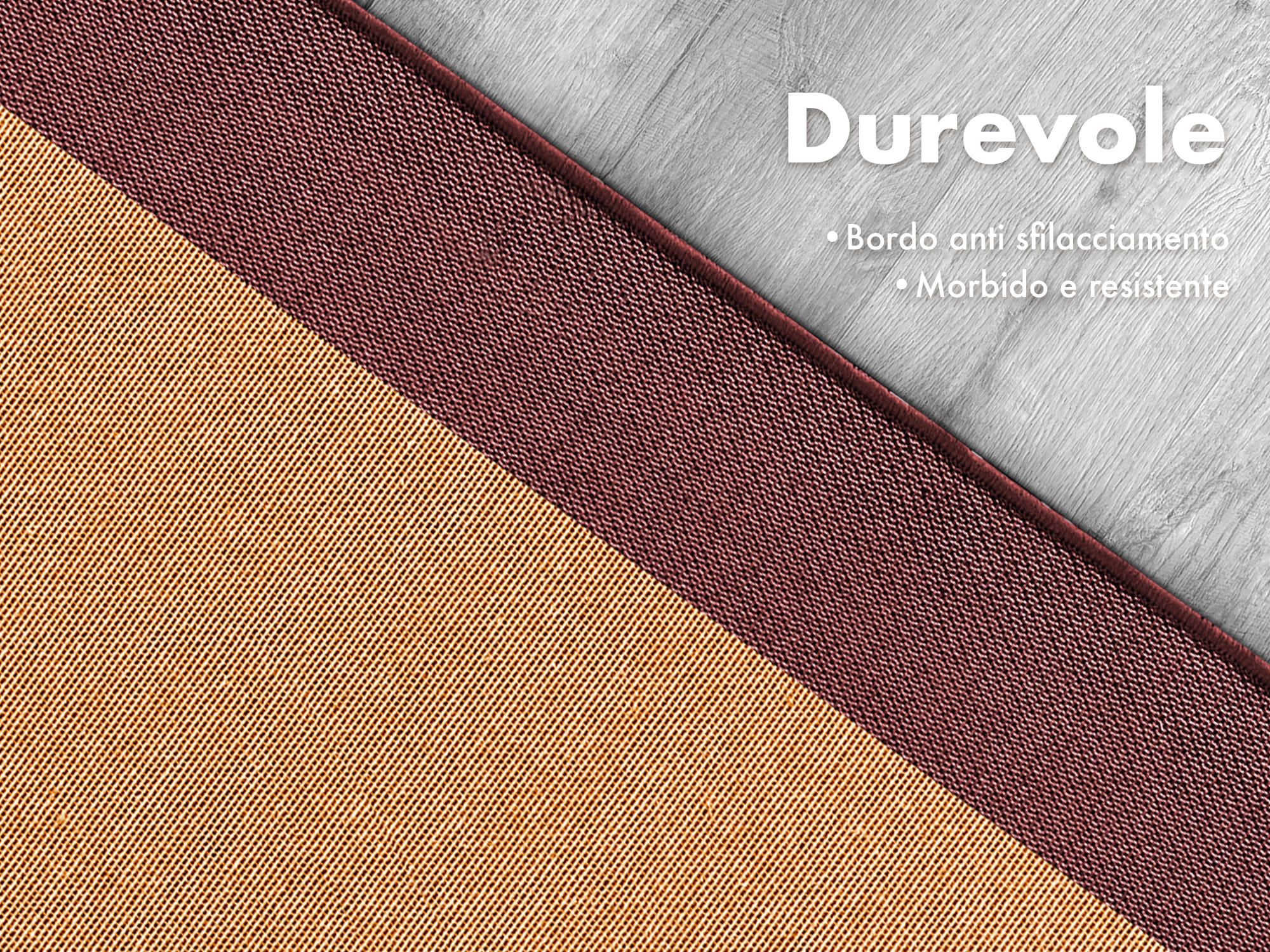 Tappeto Cucina Antiscivolo Assorbente Bordato Made in Italy Morbido Passatoia Multiuso Con Bordi Antisfilacciamento Corridoio Soggiorno Lavabile in Lavatrice Rosso - 60x90 cm