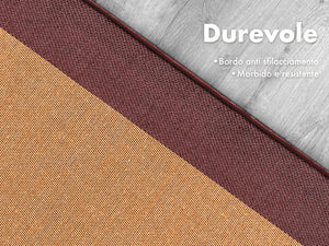 Tappeto Cucina Antiscivolo Assorbente Bordato Made in Italy Morbido Passatoia Multiuso Con Bordi Antisfilacciamento Corridoio Soggiorno Lavabile in Lavatrice Rosso - 60x120 cm