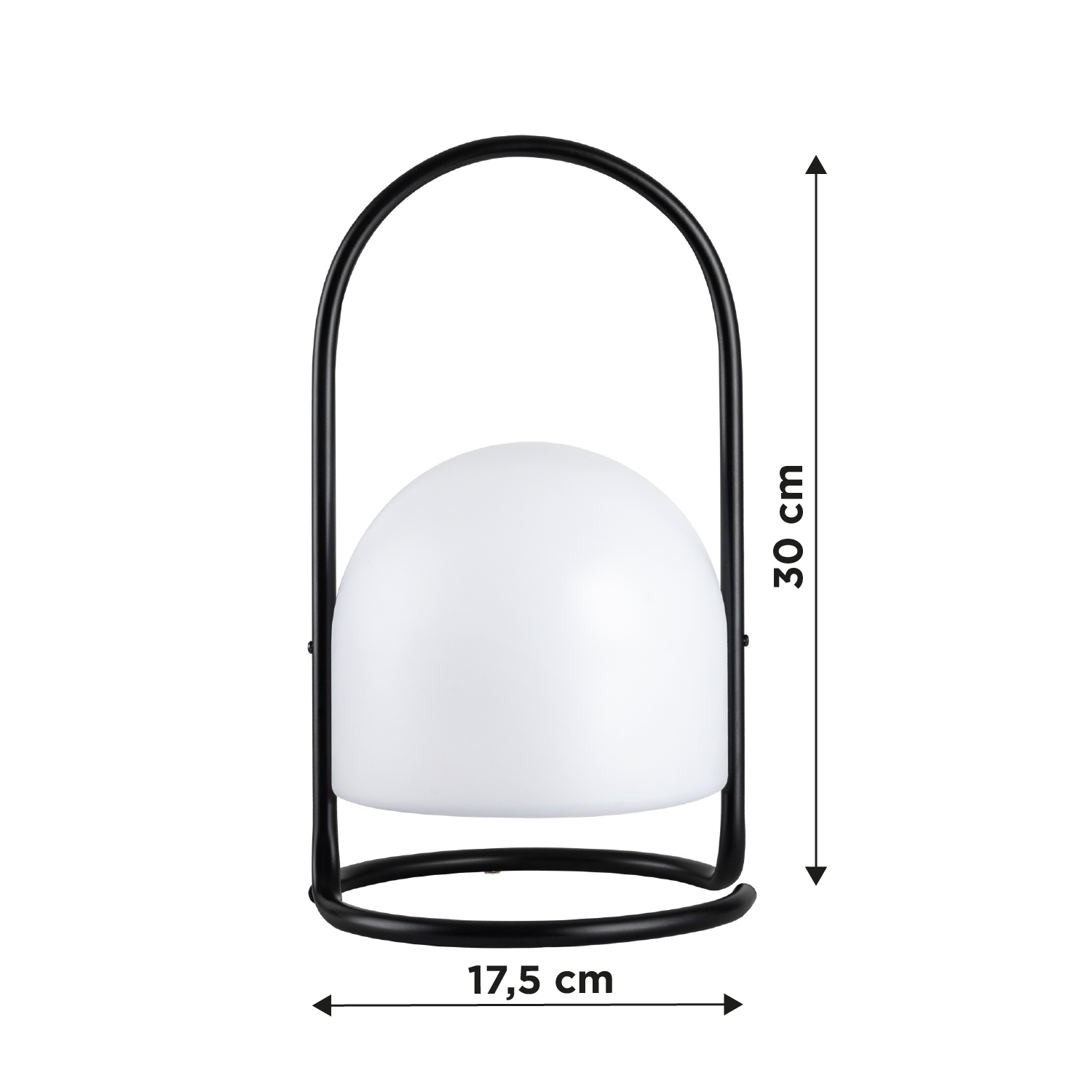 Lampada Da Esterno Led Lanterna Impermeabile Resistente Design Moderno Tavolo Arredo Giardino Luce Colore Bianco Caldo/Freddo Struttura Metallo Antiruggine Certificata RoHS Trasportabile Geoje